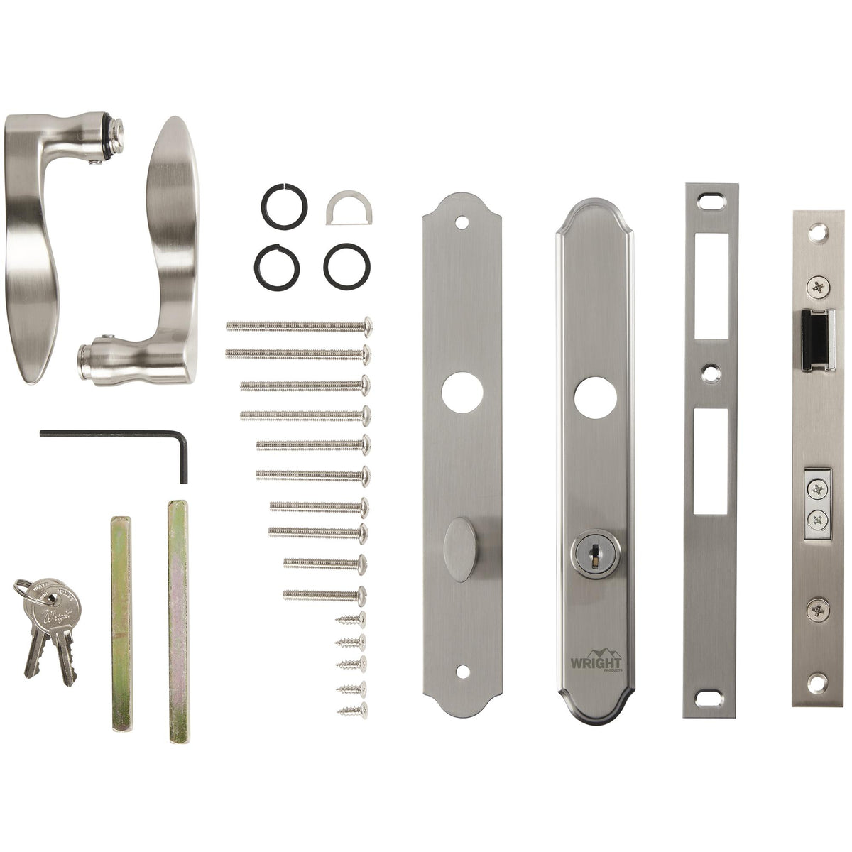 VMT115 Serenade Mortise Keyed Lever Latch with 1-Cyl Deadbolt - Satin Nickel