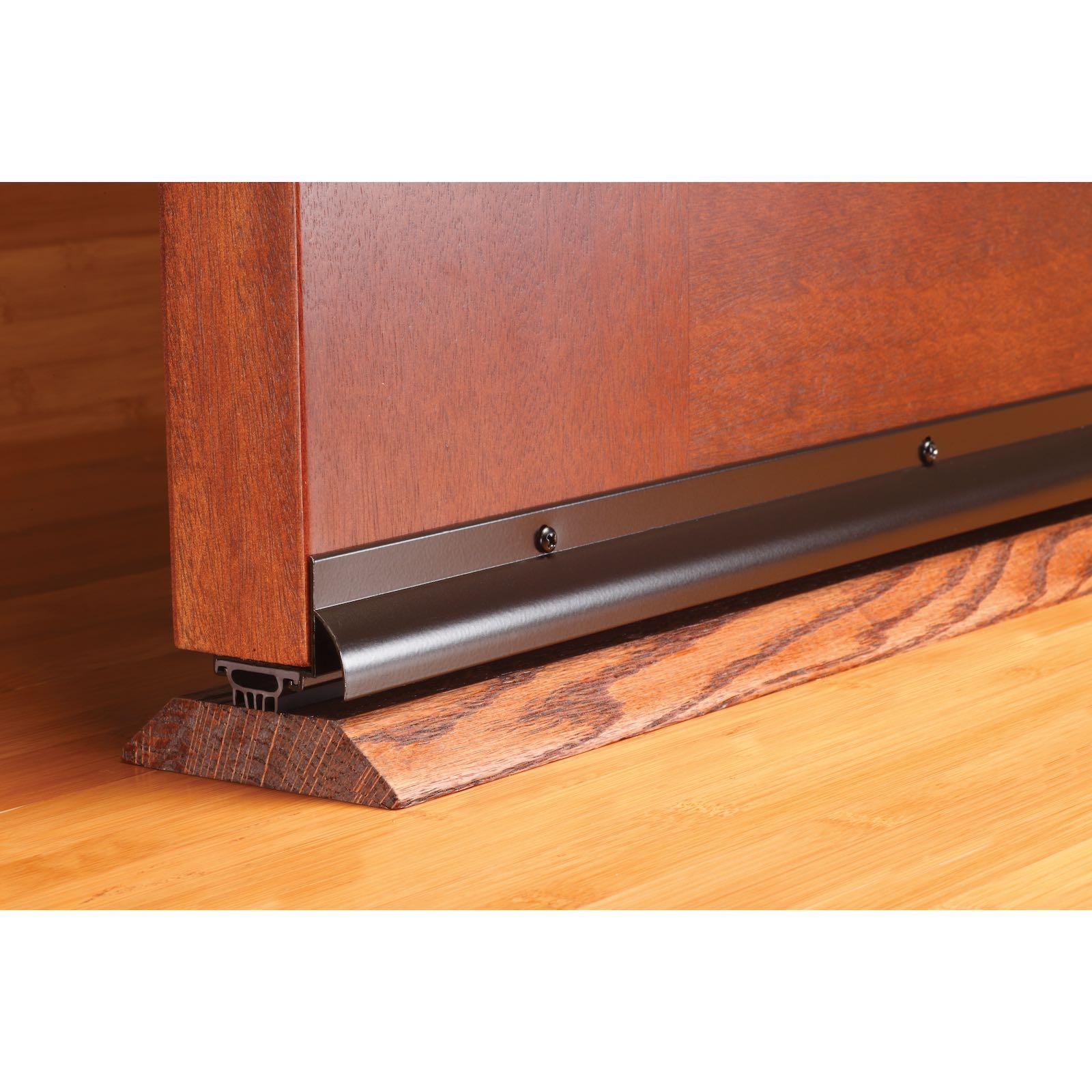 06056 - Aluminum L-Shape Screw-On Under Door Seal, 36 Inches, Dark Bronze