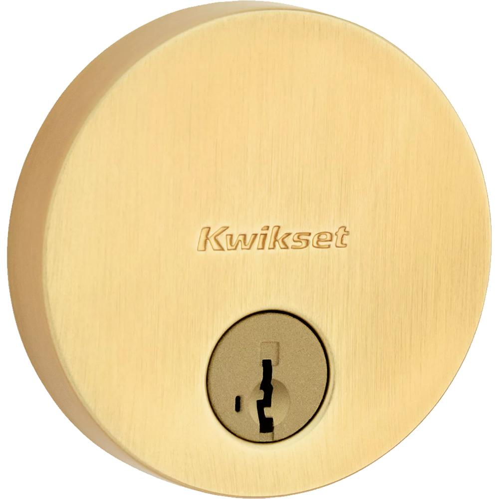 258 RDT 4 SMT 6AL STRKP K3 Uptown 1-Cyl Deadbolt - Satin Brass