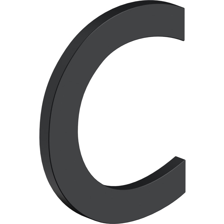 Deltana RNB-CU19 4" B Series Letter C with Risers - Matte Black