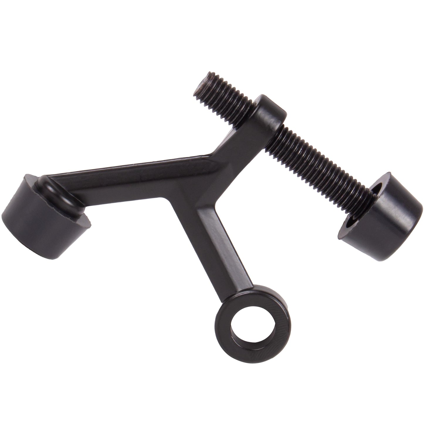 Stone Harbor Hardware Hinge Pin Door Stop with Colored Tips, Matte Black