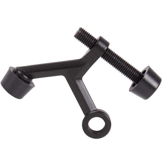 Stone Harbor Hardware Hinge Pin Door Stop with Colored Tips, Matte Black