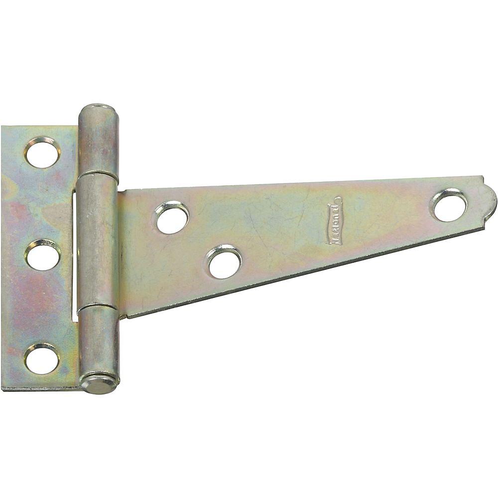 V284 3" Light T-Hinge 2/pk - Zinc Plated