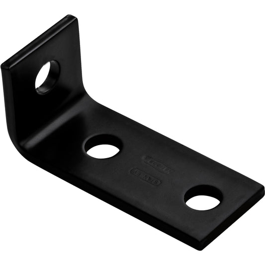 1152BC 3-1/2" x 1.6" x 1.5" x 3/16" Offset Corner Brace - Black