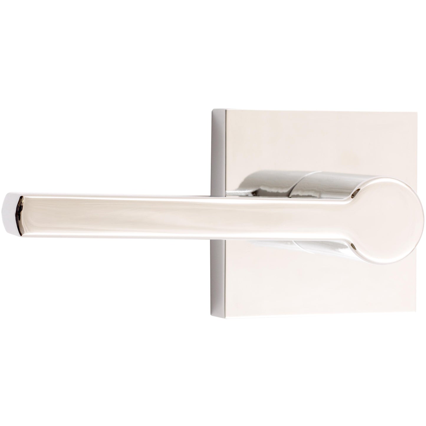 Stone Harbor Hardware Vienna Door Lever with Square Rosette, Dummy (Non-Turning) Latch, Polished Chrome