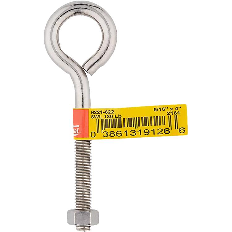 2161BC 5/16" x 4" Eye Bolt - Stainless Steel