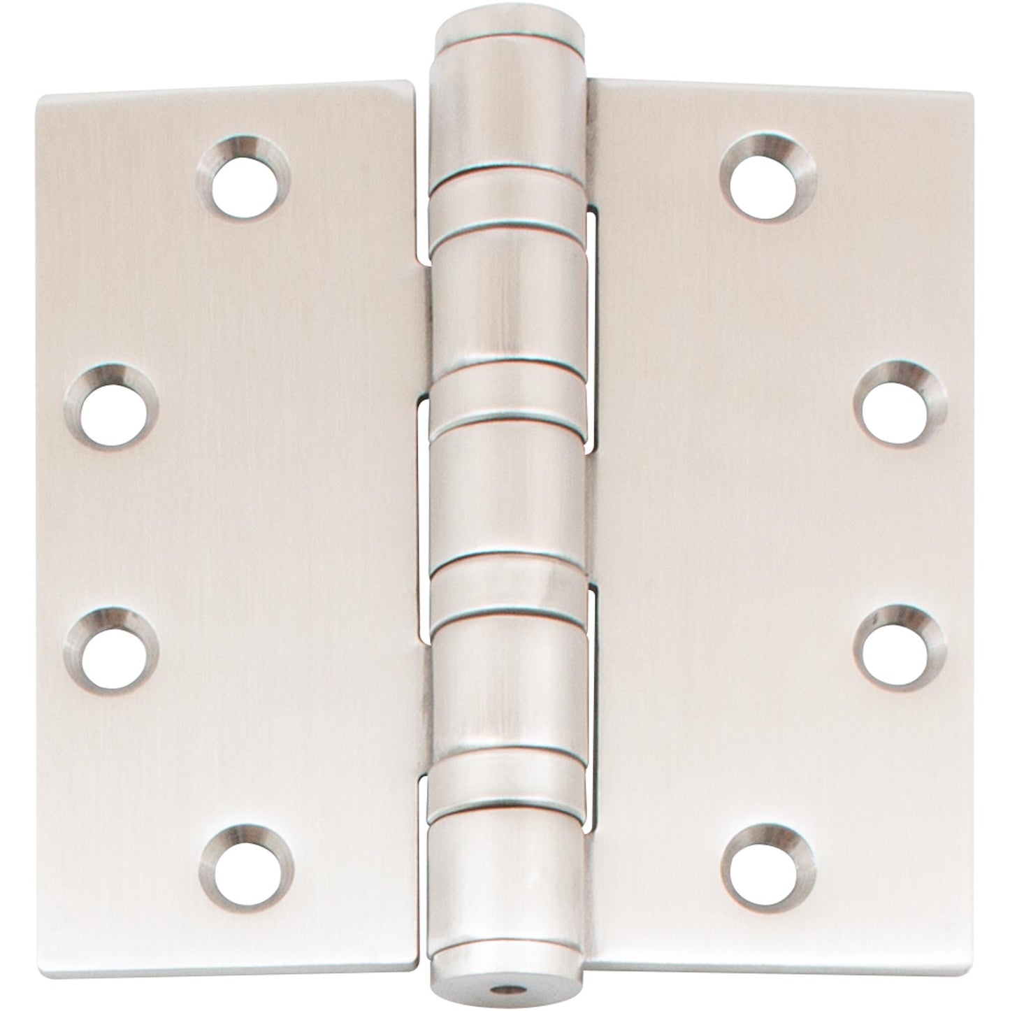 Stone Harbor Hardware Heavy-Duty Commercial Grade Ball Bearing Hinge, 4-1/2 Inches, Square Corner, .180 Gauge, Satin Stainless Steel