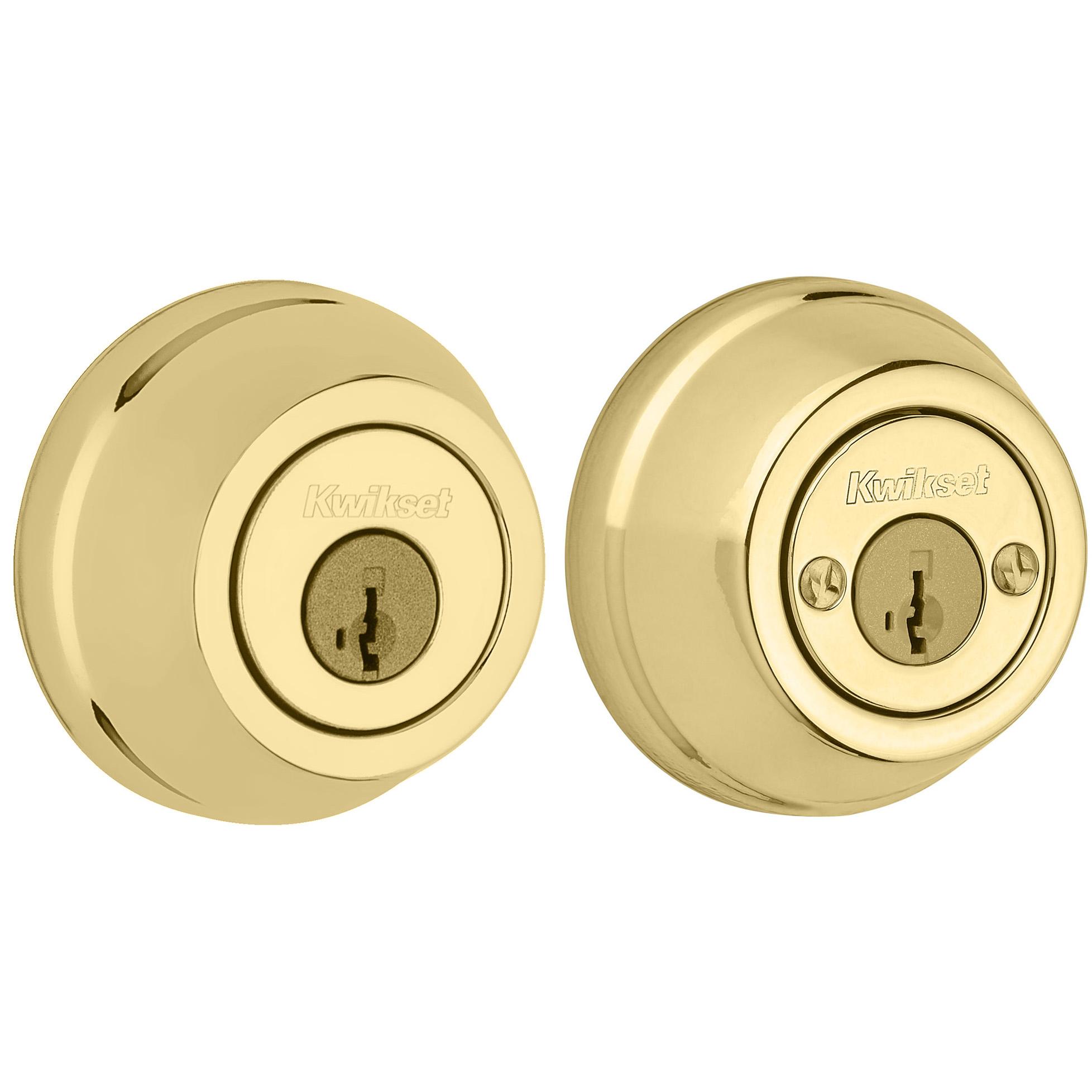 785 3 SMT 6AL STRKP K3 2-Cyl Deadbolt - Polished Brass
