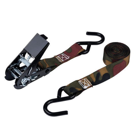 03508-V-6 8' x 1" Ratchet Tie-Down 4/pk - Camo