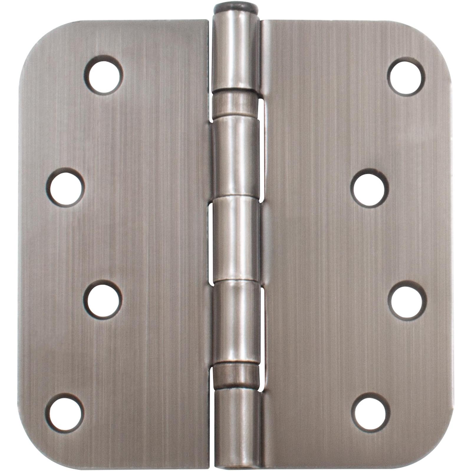 Stone Harbor Hardware Ball Bearing Hinge, 4 Inches, 5/8" Radius Corner, Bulk Pack (100 Each), Antique Nickel