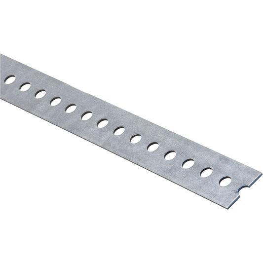 4025BC 1-3/8" x 60" Slotted Angle .074" Thick Steel - Galvanized