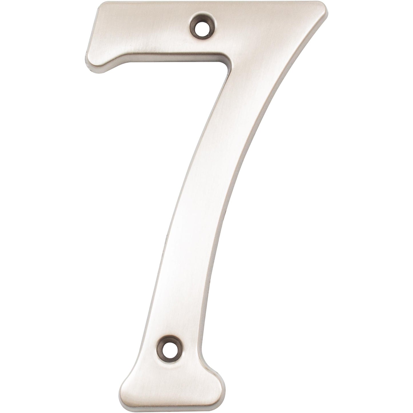 Stone Harbor Hardware Heavy-Duty House Numbers, #7, 4 Inches, Satin Nickel