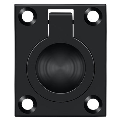 FRP175U19 1-3/4" X 1-3/8" Flush Ring Pull - Matte Black