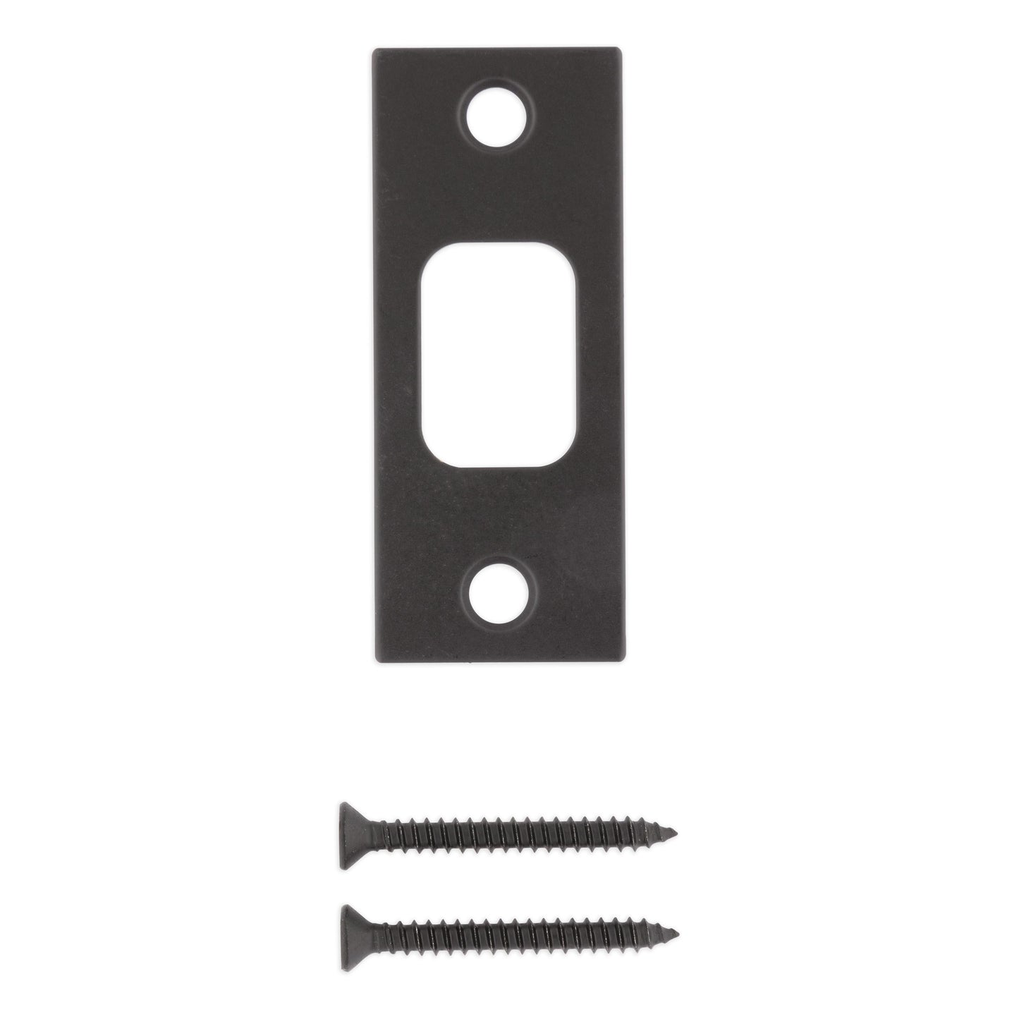 85278-019 1-1/8" x 2-3/4" SC Deadbolt Strike - Matte Black