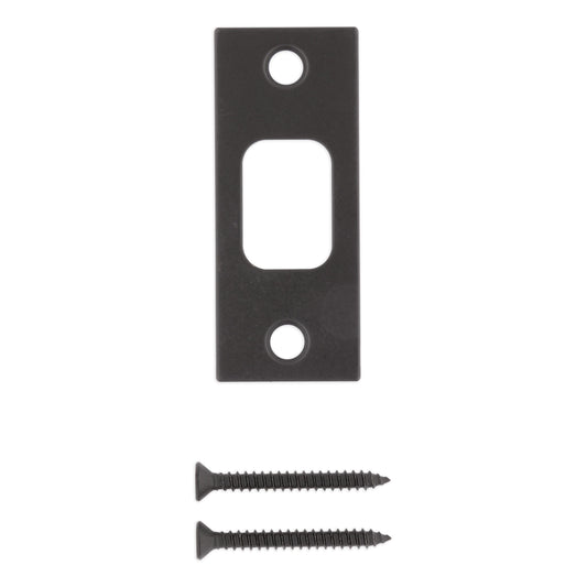 85278-019 1-1/8" x 2-3/4" SC Deadbolt Strike - Matte Black