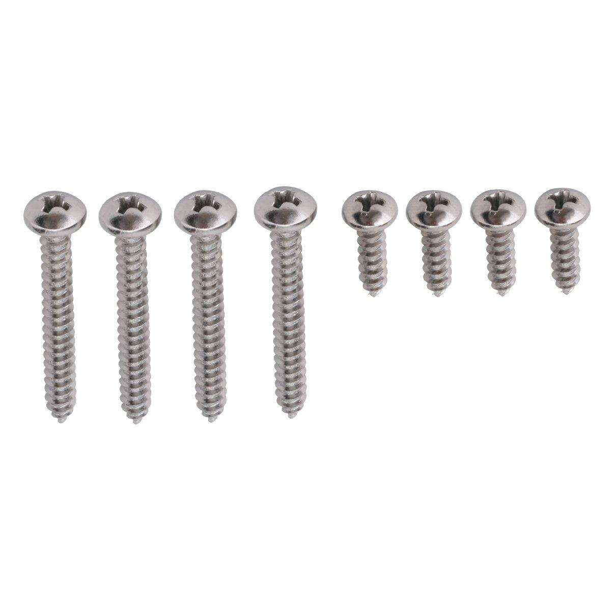 CD-0047-CH Shelf Bracket Screws 8/pk - Polished Chrome