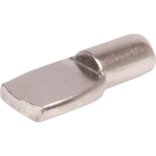 Stone Harbor Hardware Shelf Tabs, 1/4" Pin Diameter, 100-Pack, Satin Nickel