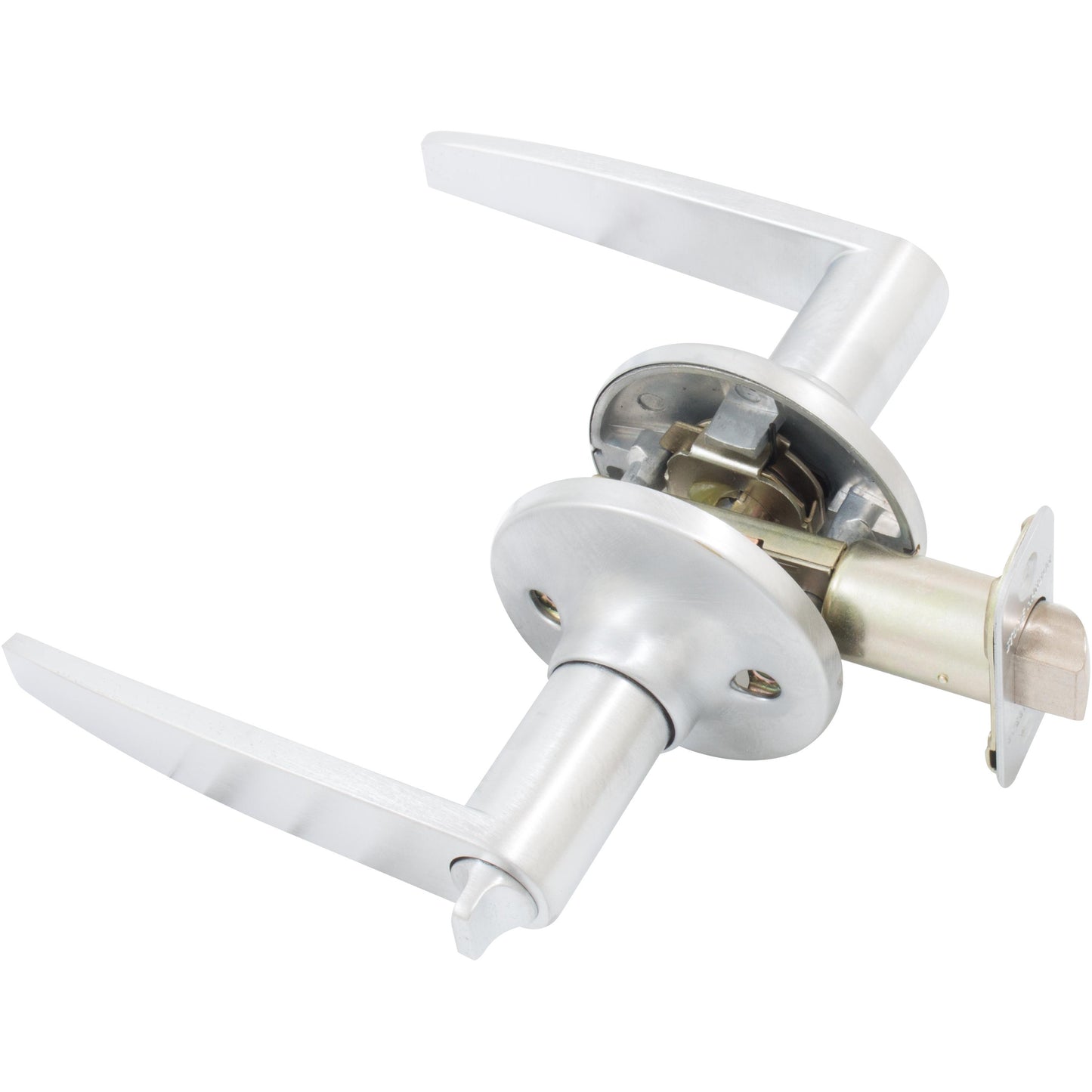 Stone Harbor Hardware Tucson Door Lever, Privacy (Bed/Bath) Latch, Clear Pack, Satin Chrome