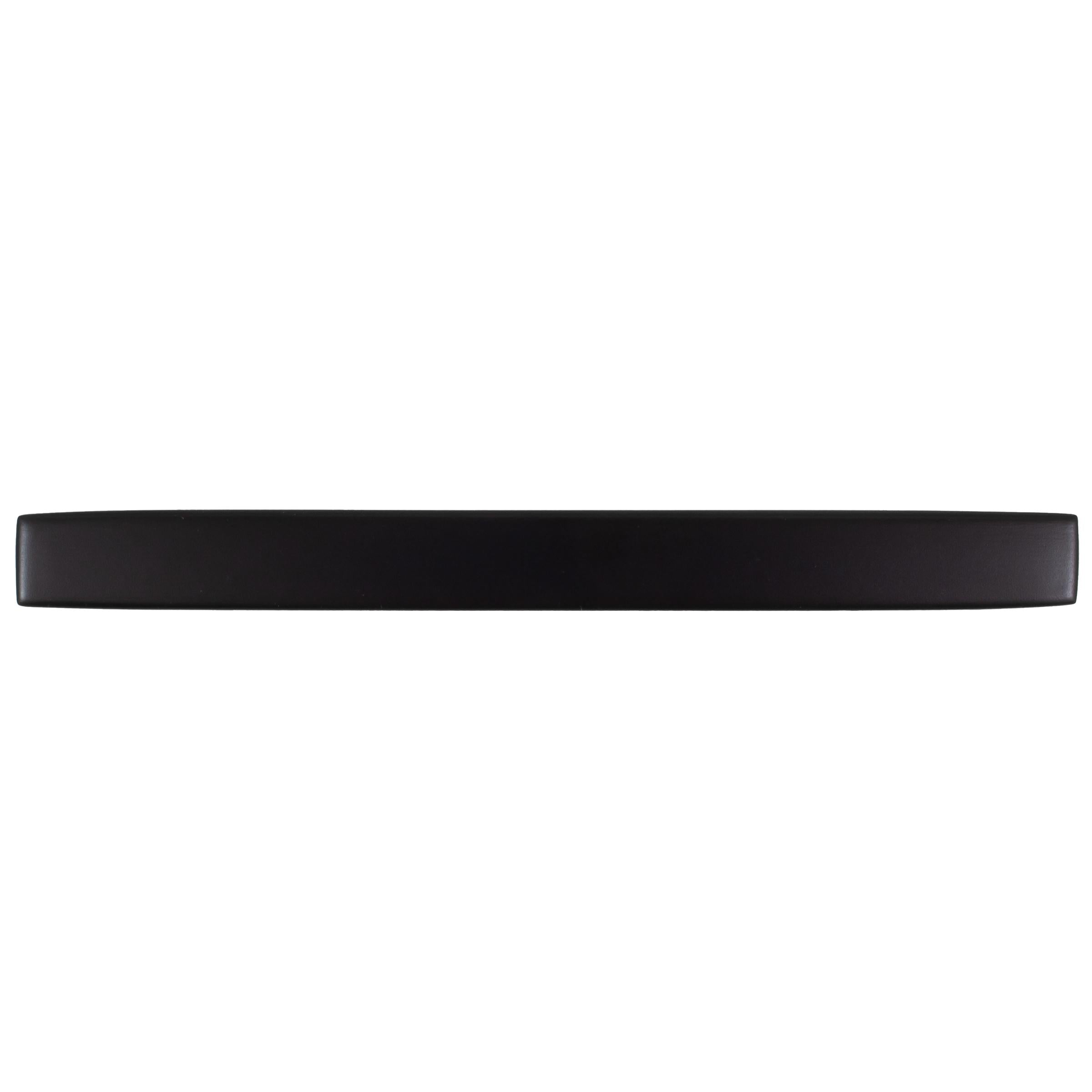 Stone Harbor Hardware Contemporary Square Cabinet Pull, 96 Millimeters, Stainless Steel Base Material, Matte Black