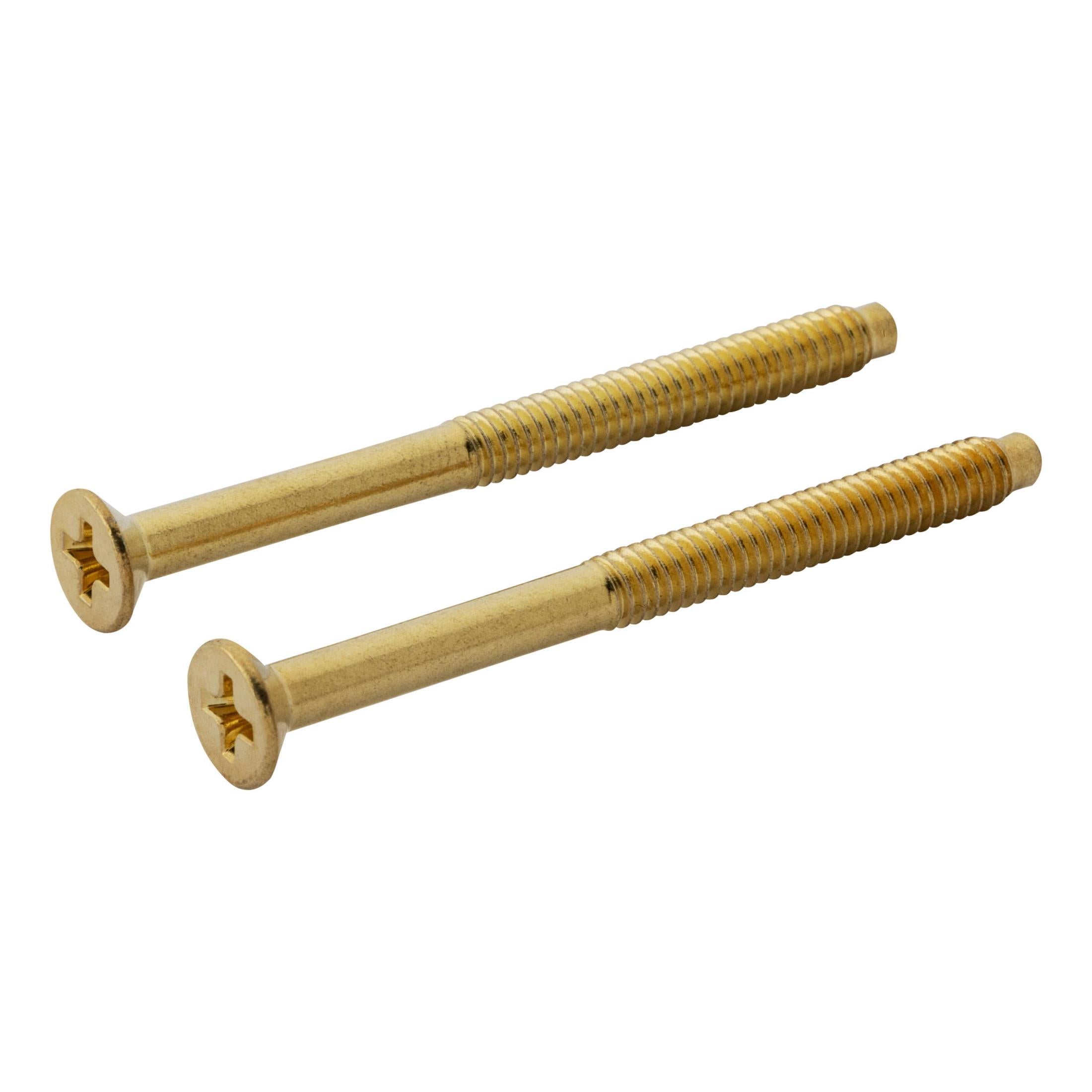 89933-004 Thick Door Flat Head Screw (RLEVER 2+ Contemporary) 2/pk - Satin Brass