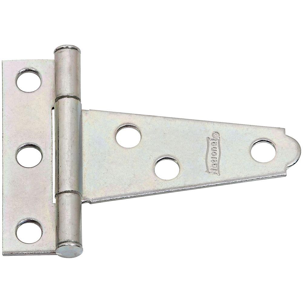 284BC 2" Light T-Hinge - Zinc Plated
