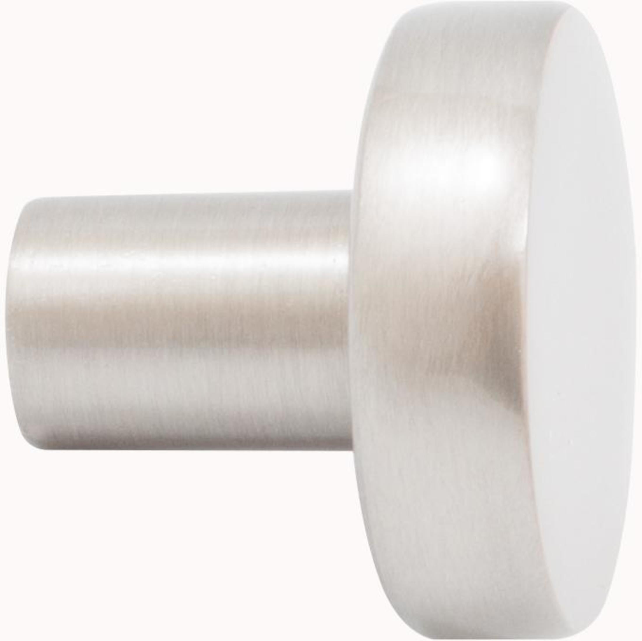 Contemporary Round Cabinet Knob, 1 Inch, Zinc Base Material