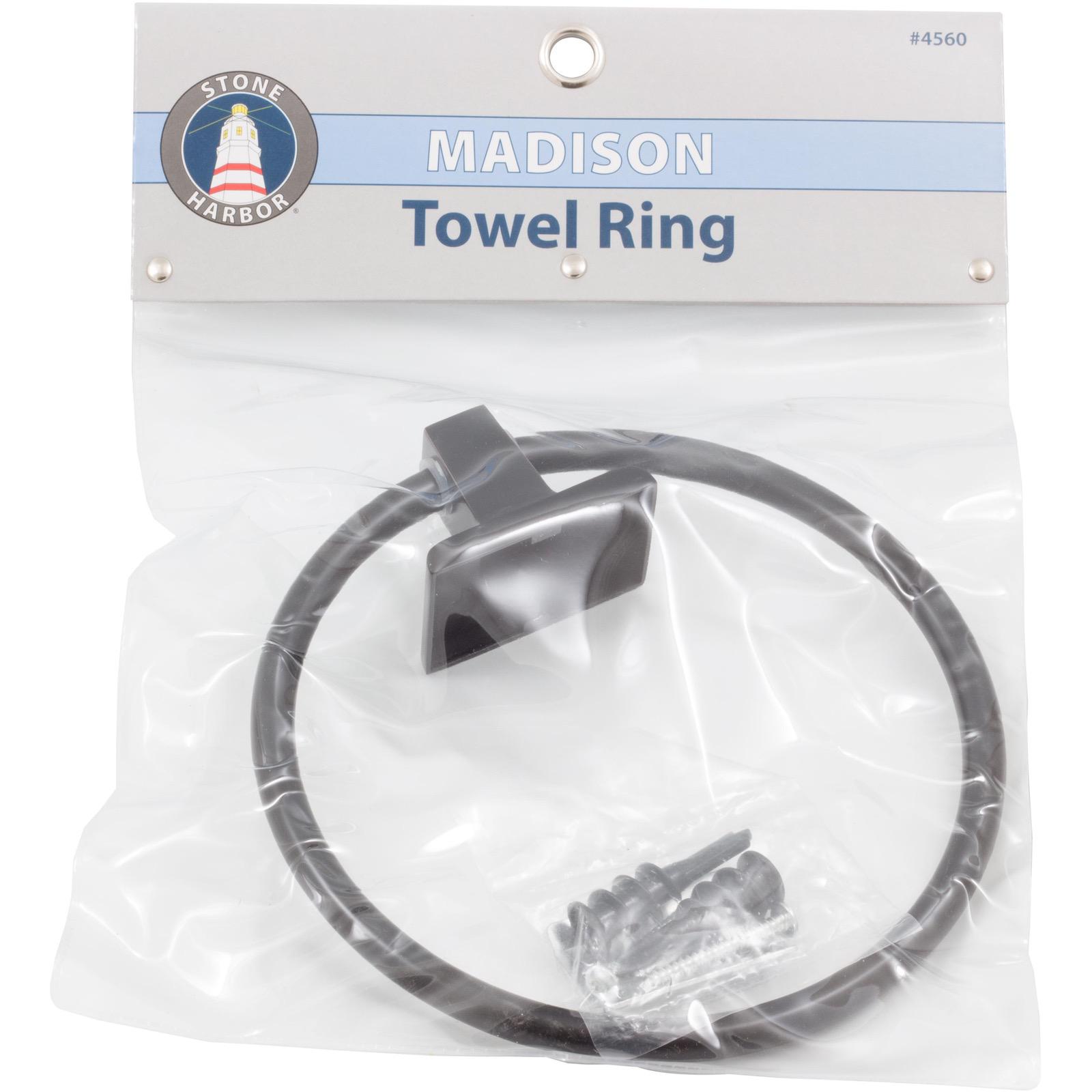 Stone Harbor Hardware Madison Towel Ring, Vintage Bronze