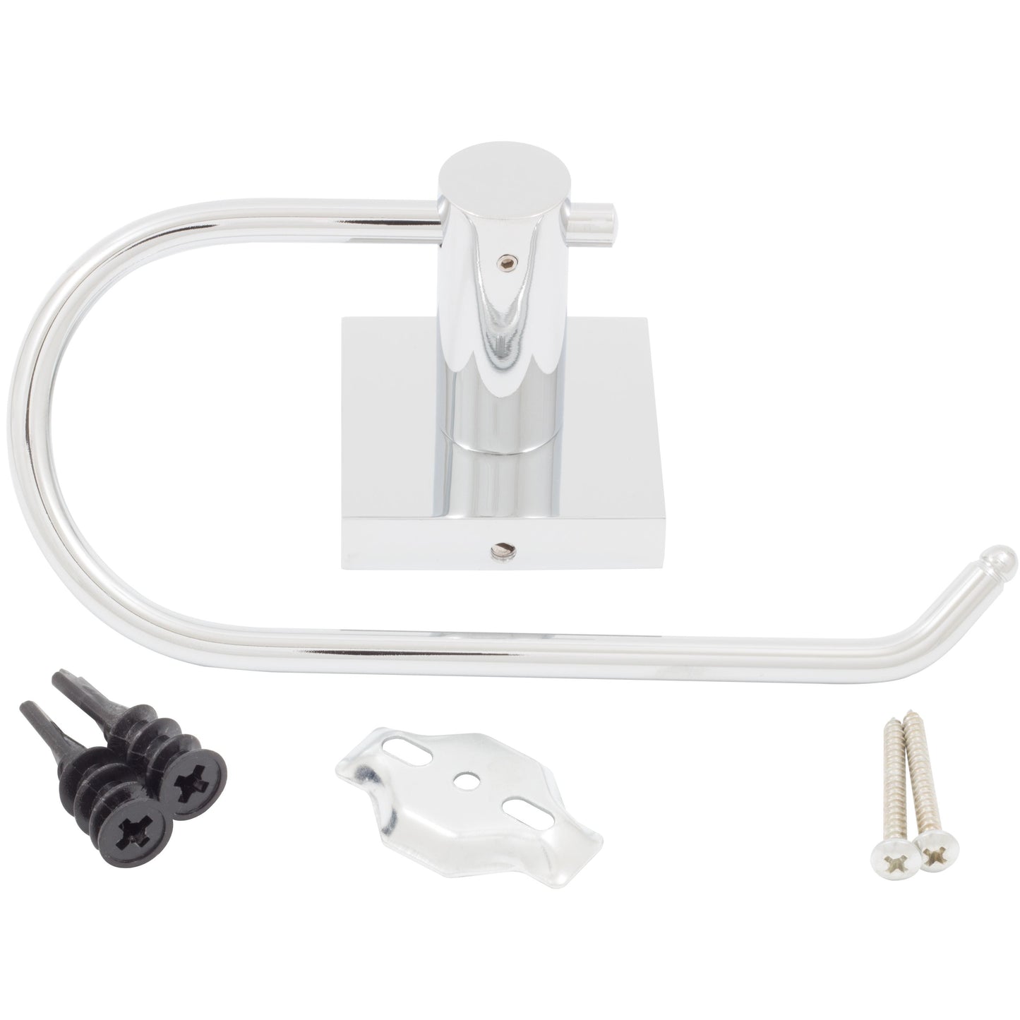 Stone Harbor Hardware Vienna European Toilet Paper Holder, Polished Chrome