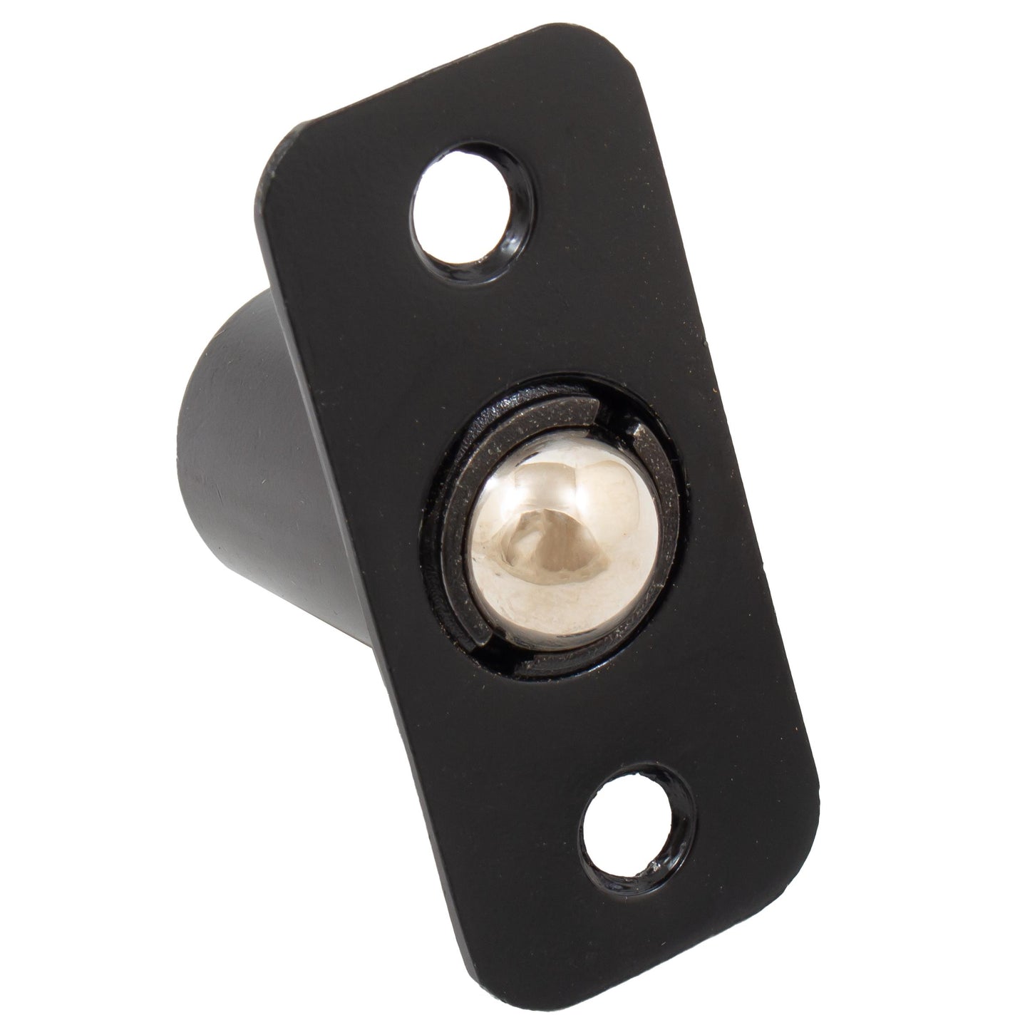 Stone Harbor Hardware Round Corner Single Adjust Ball Catch, Matte Black
