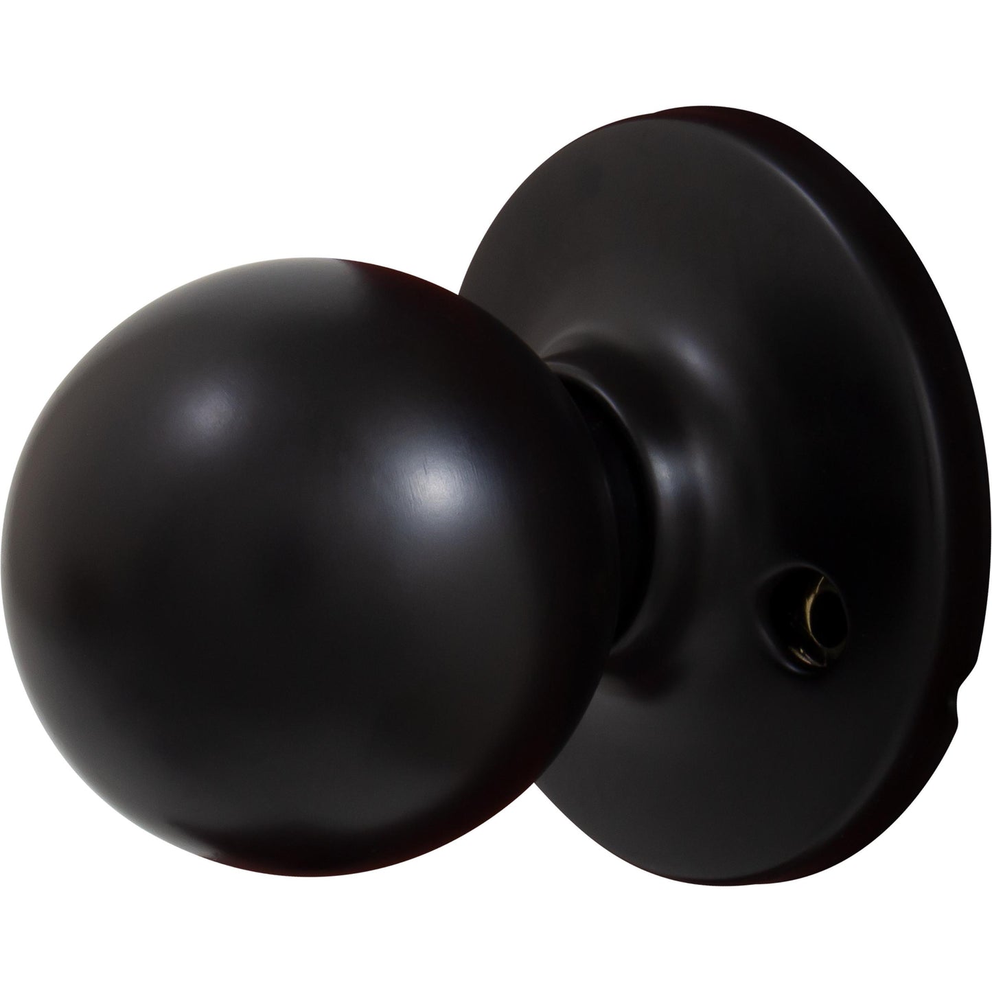Stone Harbor Hardware Ball Door Knob, Passage (Hall/Closet) Latch, Matte Black