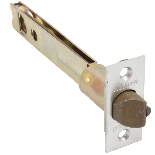 Kwikset 83014-26 5" Square Deadlatch Bright Chrome Finish
