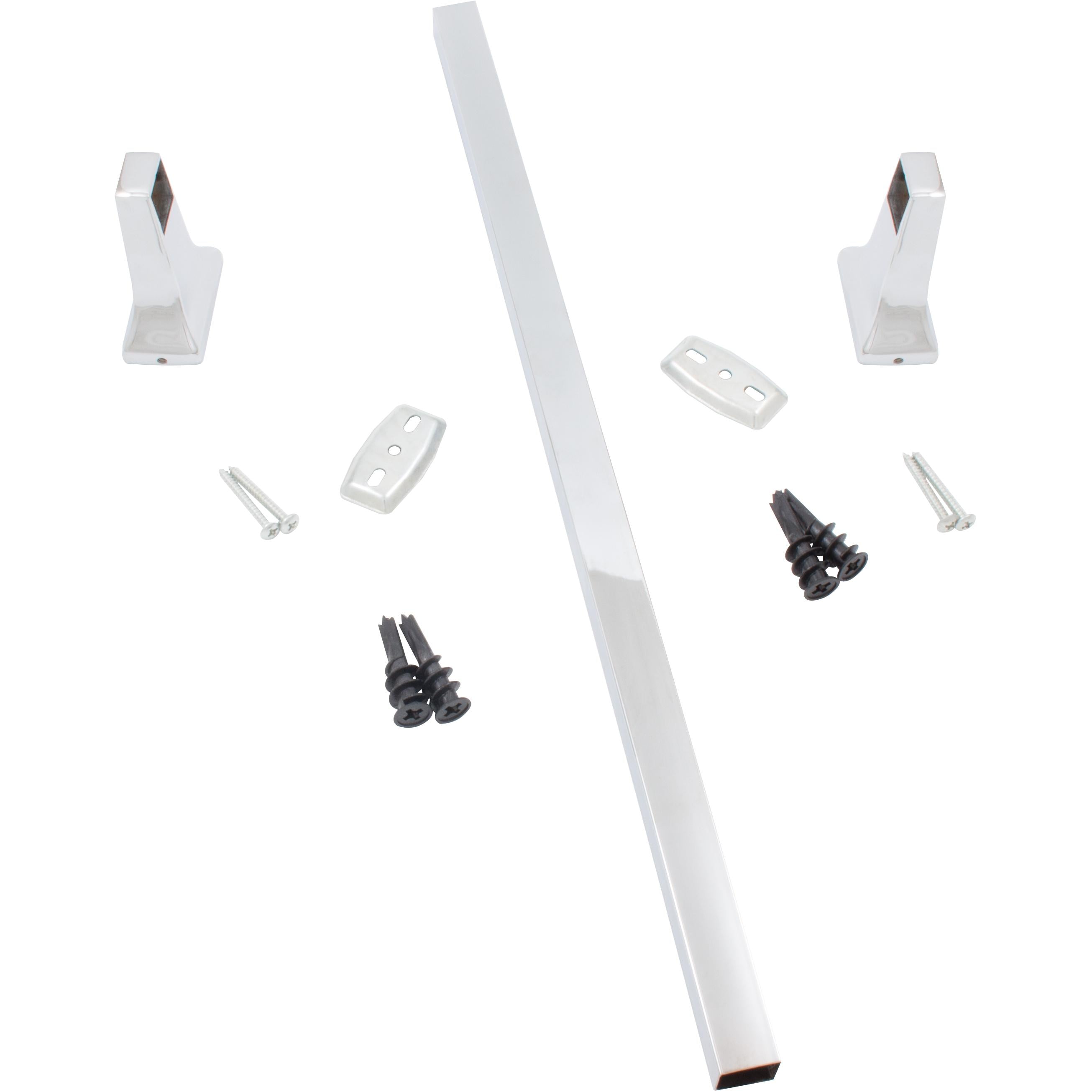 Stone Harbor Hardware Lakewood Towel Bar, 18 Inches, Polished Chrome