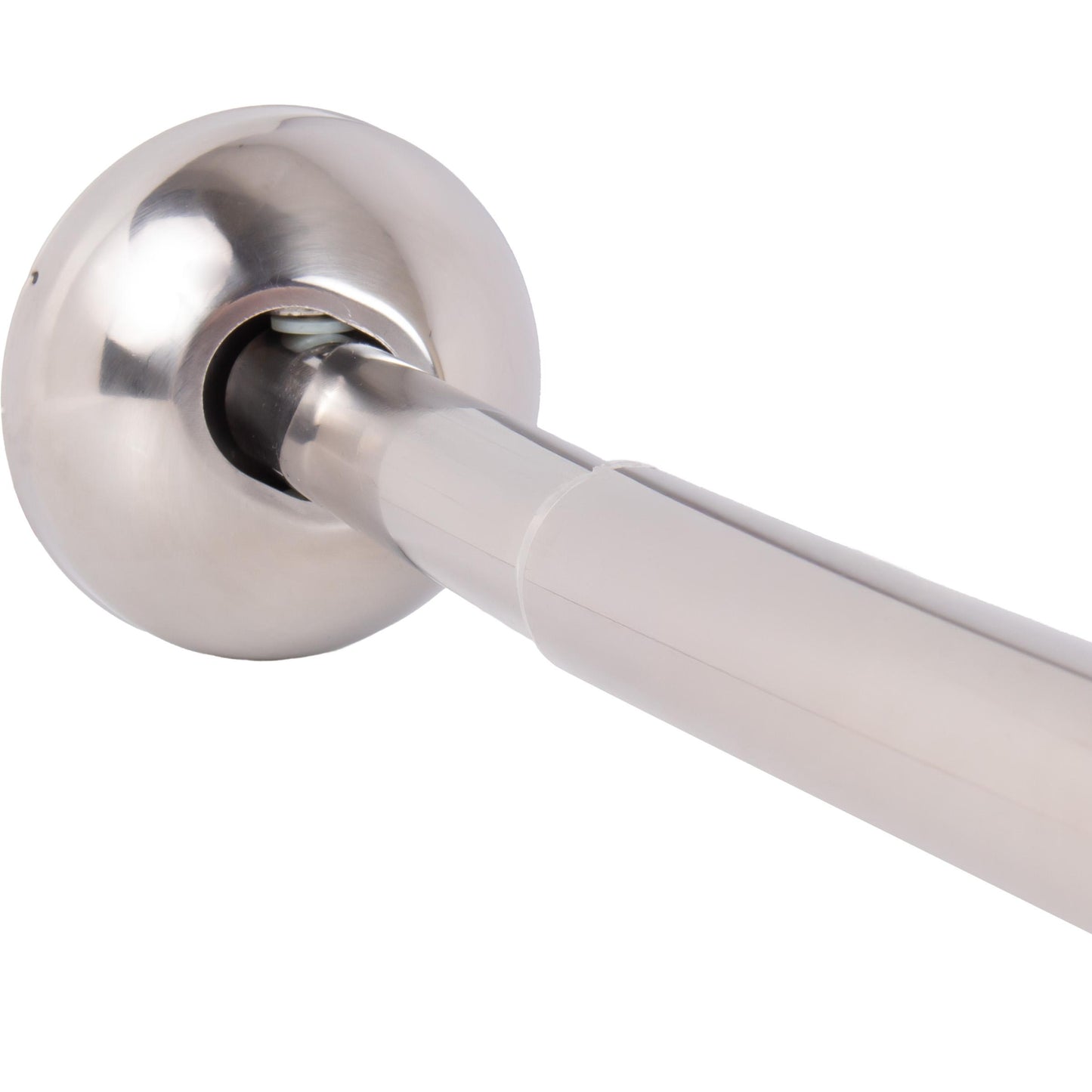 Stone Harbor Hardware Adjustable Curved Shower Rod, 45" to 72", Polished Stainless Steel
