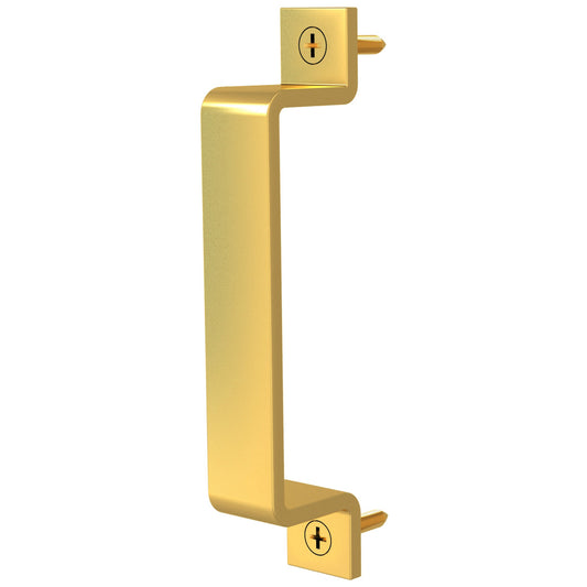 Stone Harbor Hardware Sliding Door Barn Pull, 6-1/2 Inches, Satin Brass