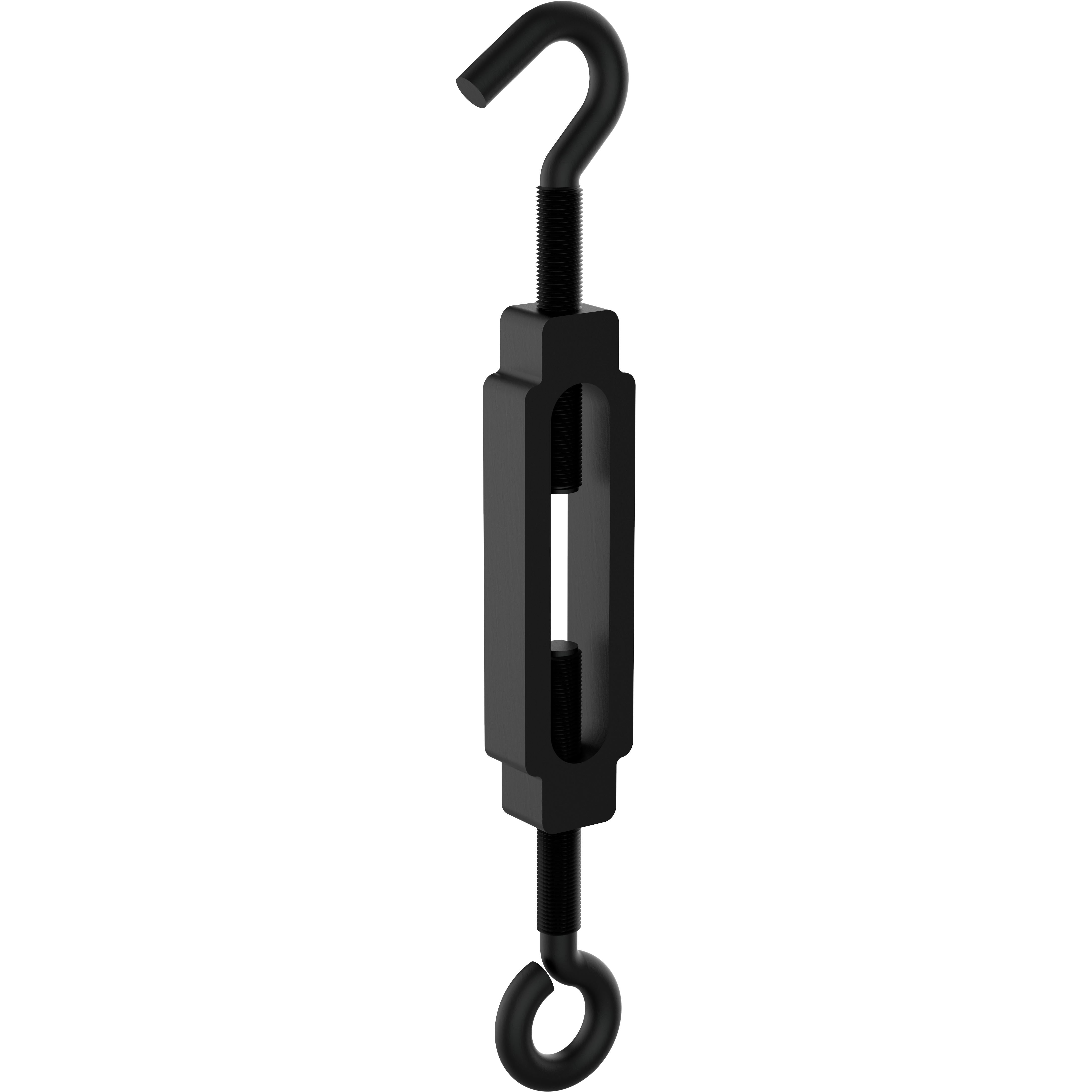 V2179 1/4" x 7-1/2" Turnbuckle Hook / Eye - Black