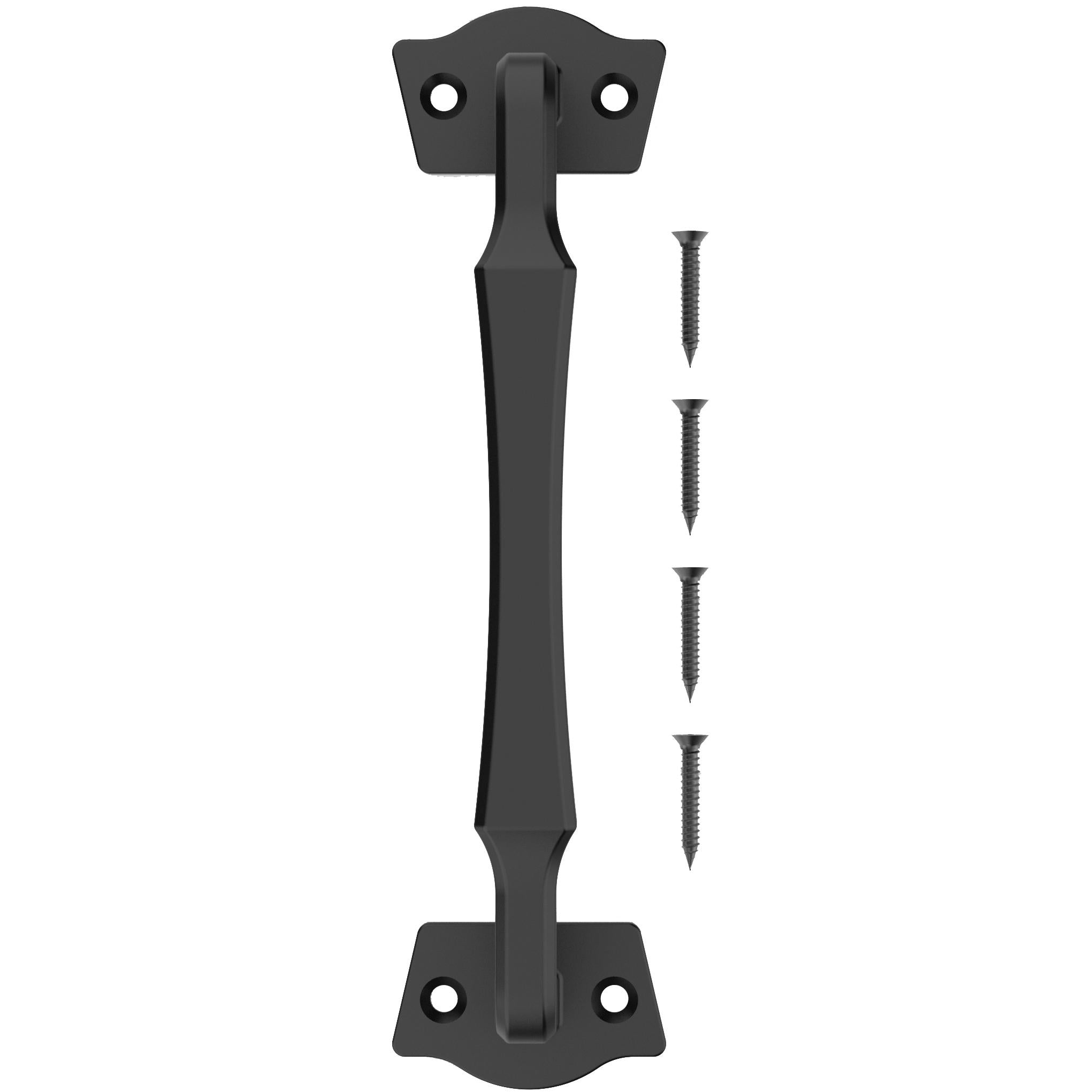 V1102 Rustic Modern Gate Pull - Black