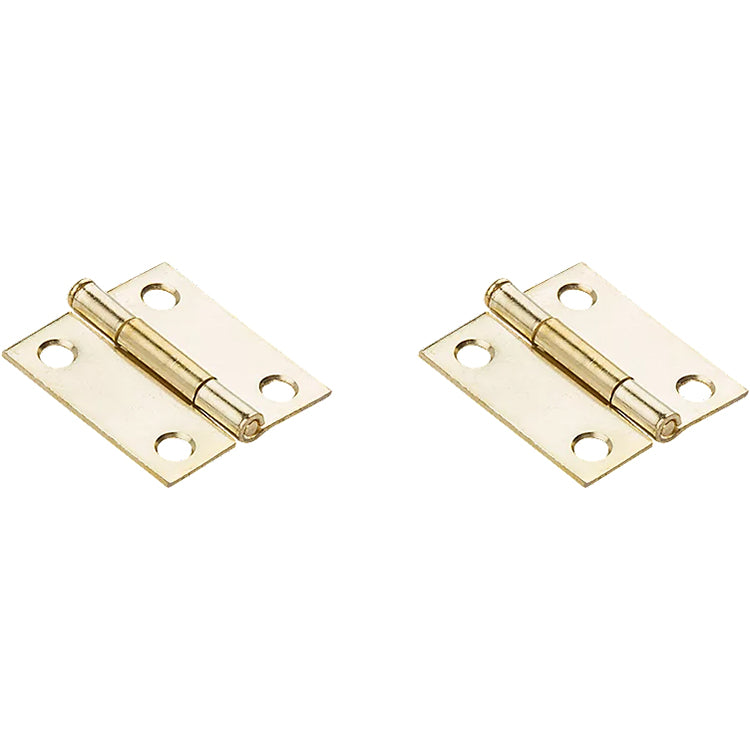 National Hardware - V508 1-1/2" Removable Pin Hinge 2/pk - Polished Brass