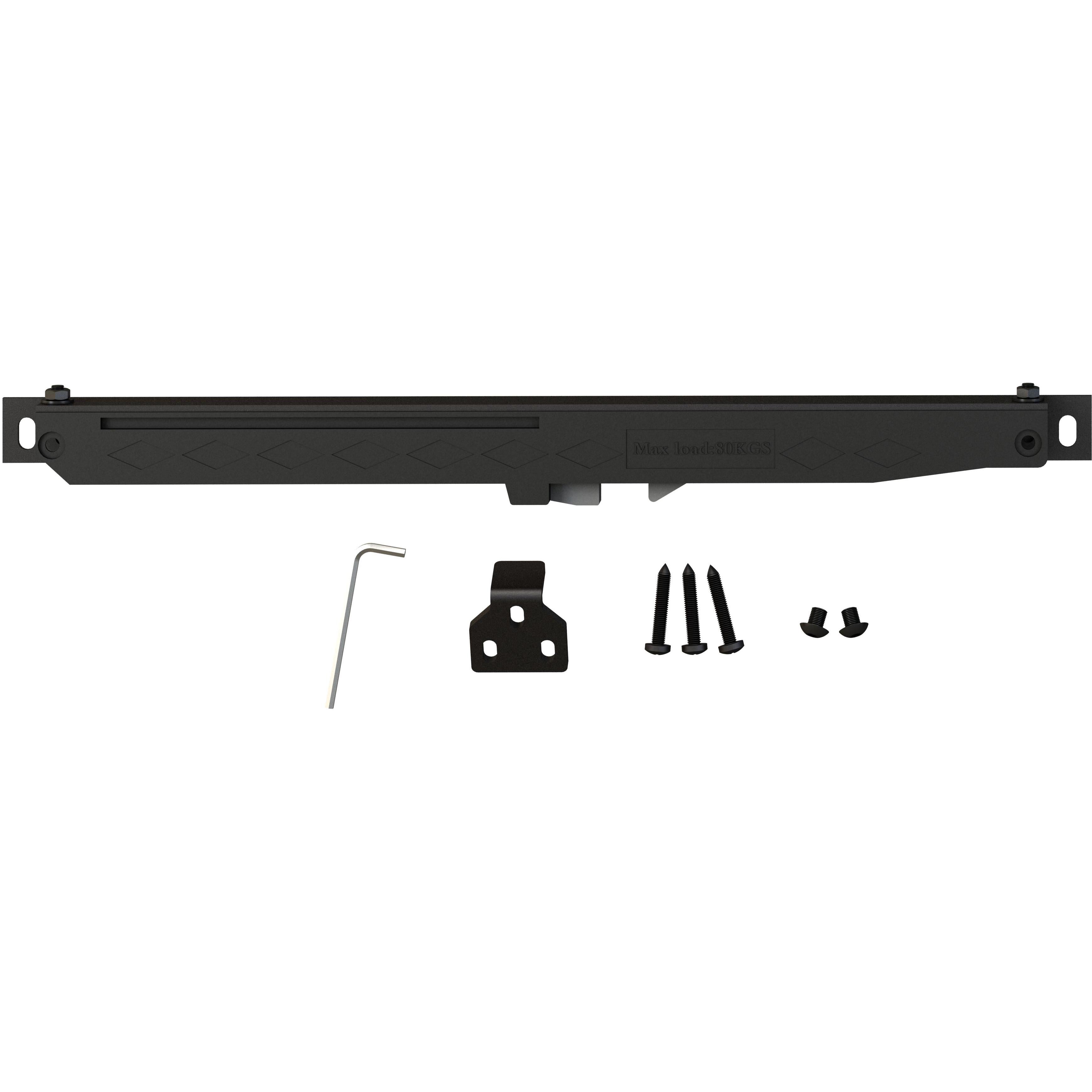 Stone Harbor Hardware Soft Close Set for Flat Sliding Door Tracks, 2-Pack, Black