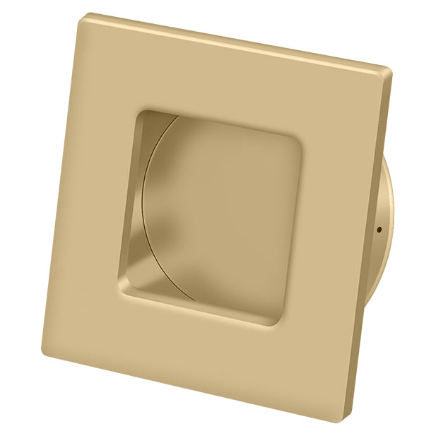 FPS234U4 2-3/4" Square Heavy-Duty Flush Pull - Satin Brass