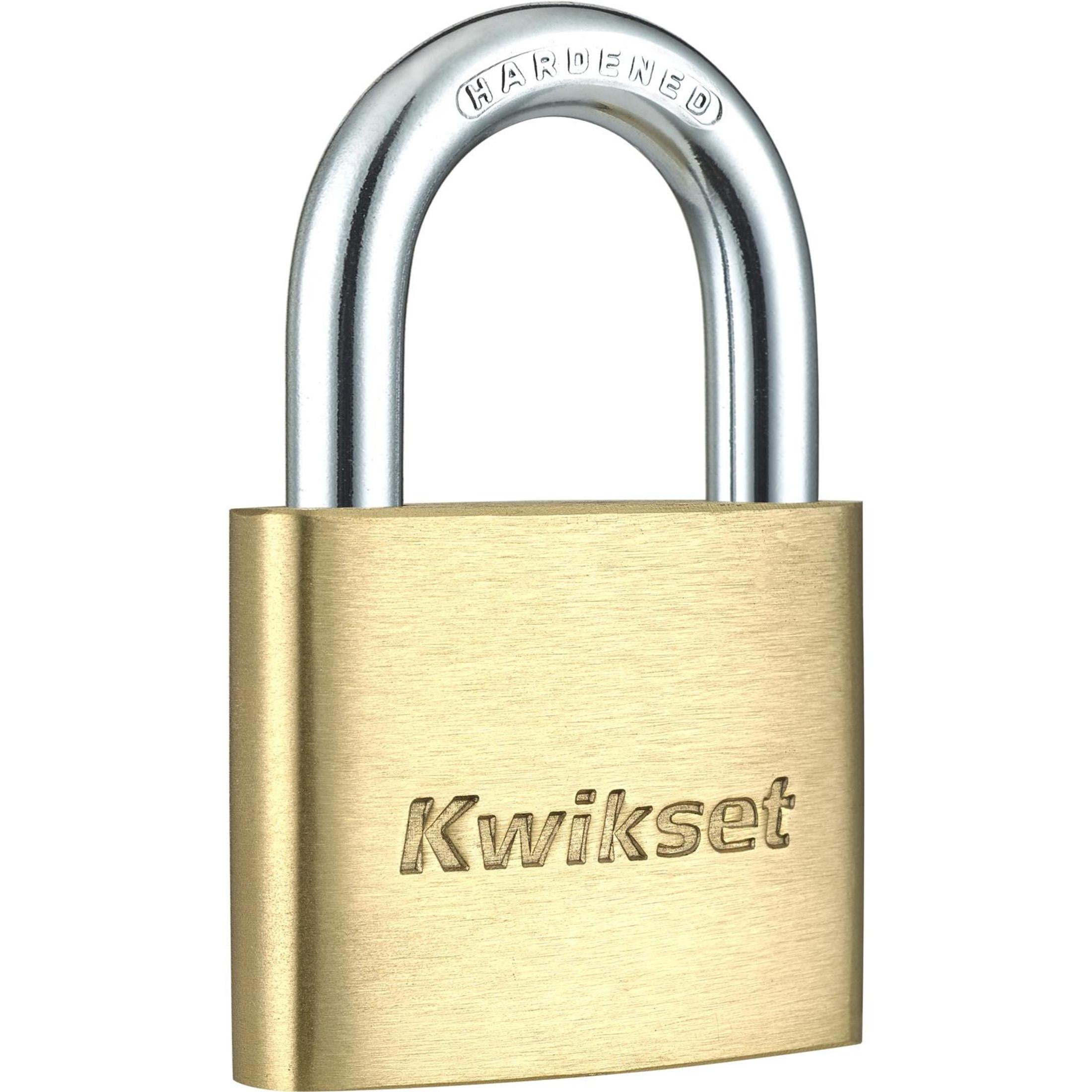 Kwikset 2" Brass Padlock with 1" Shackle