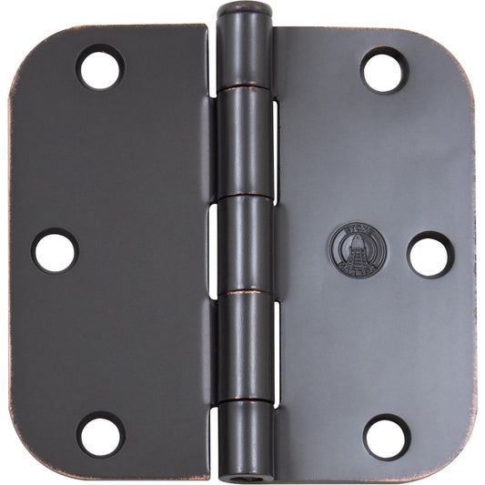 Stone Harbor Hardware Standard Hinge, 3-1/2 Inches, 5/8" Radius Corner, Bulk Pack (100 Each), Vintage Bronze