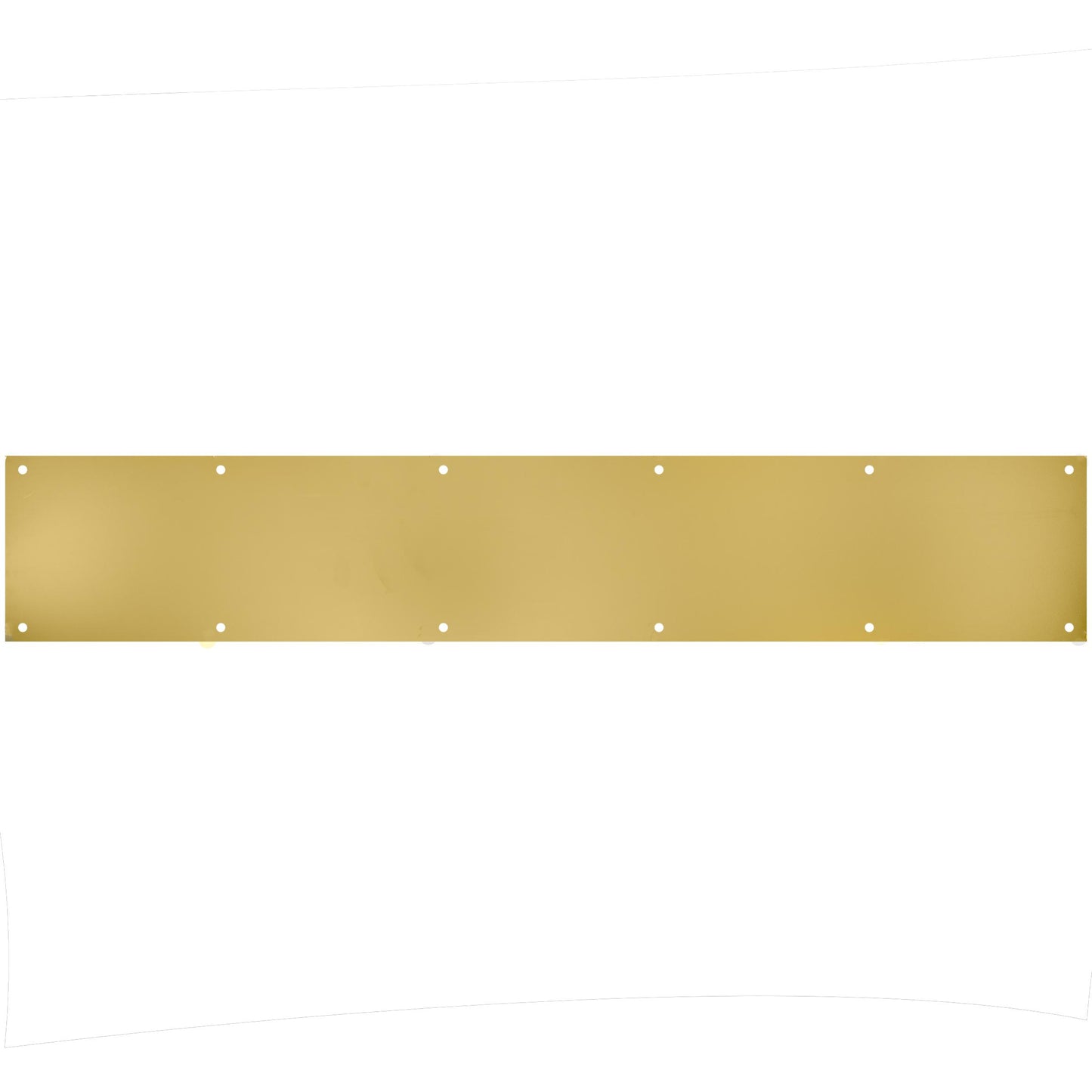 Stone Harbor Hardware Kick Plate with Screws, 6" x 30", Polished Brass