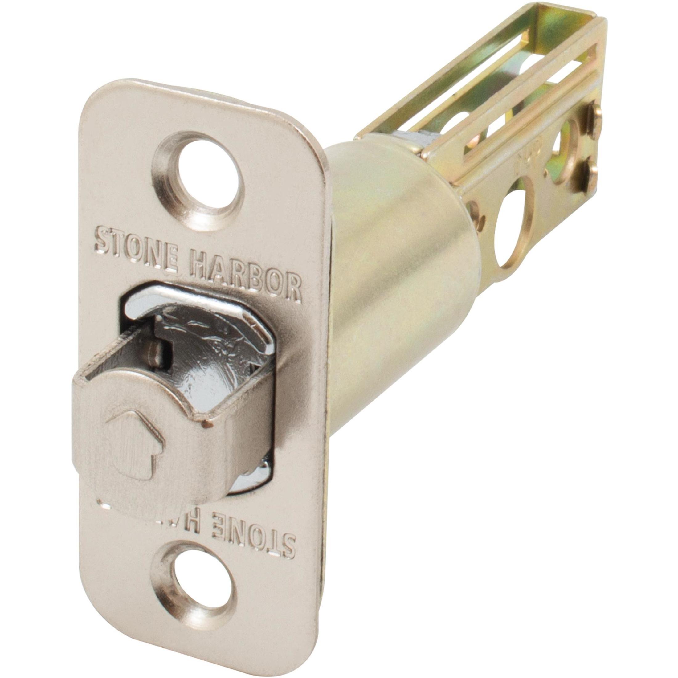 Latch for Round Pocket Door Locks, Passage (Hall/Closet), 2-3/8 Inches