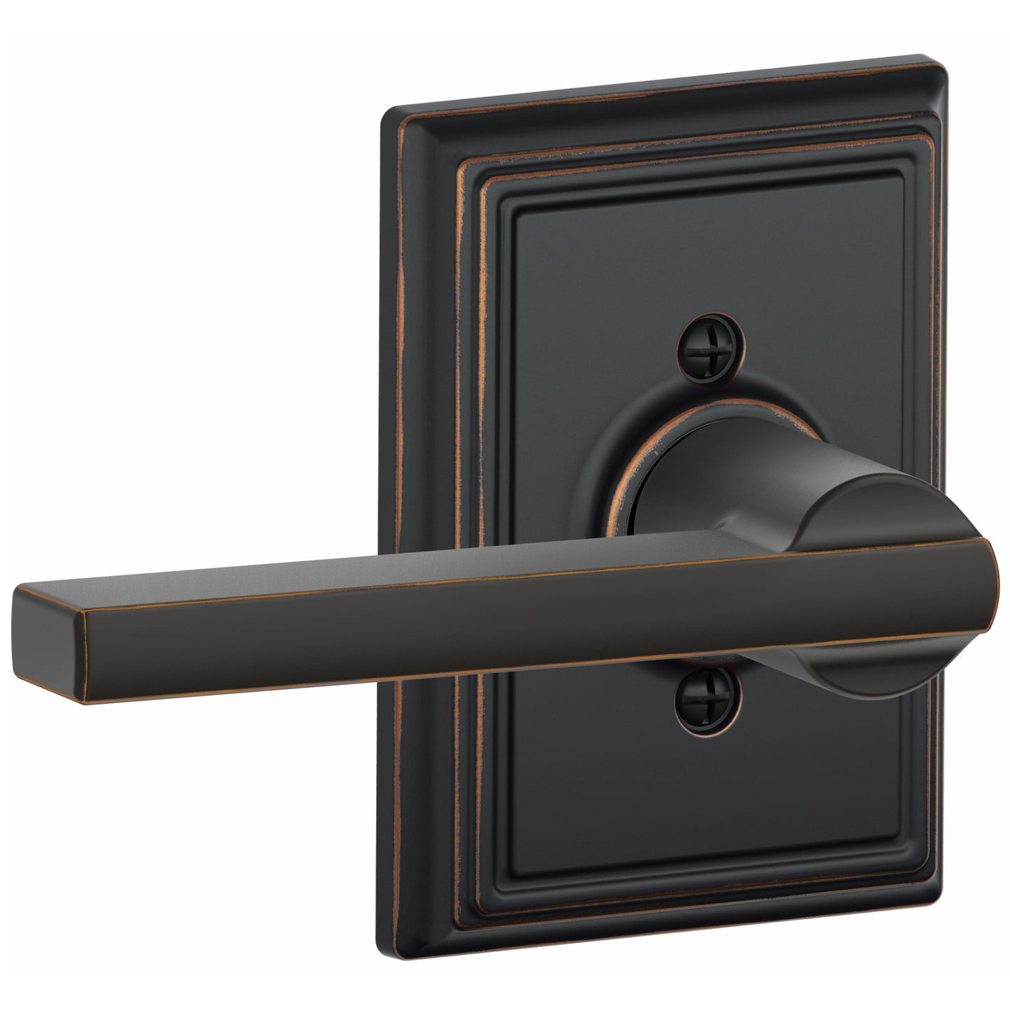 Latitude Lever with Addison Trim Hall and Closet Lock