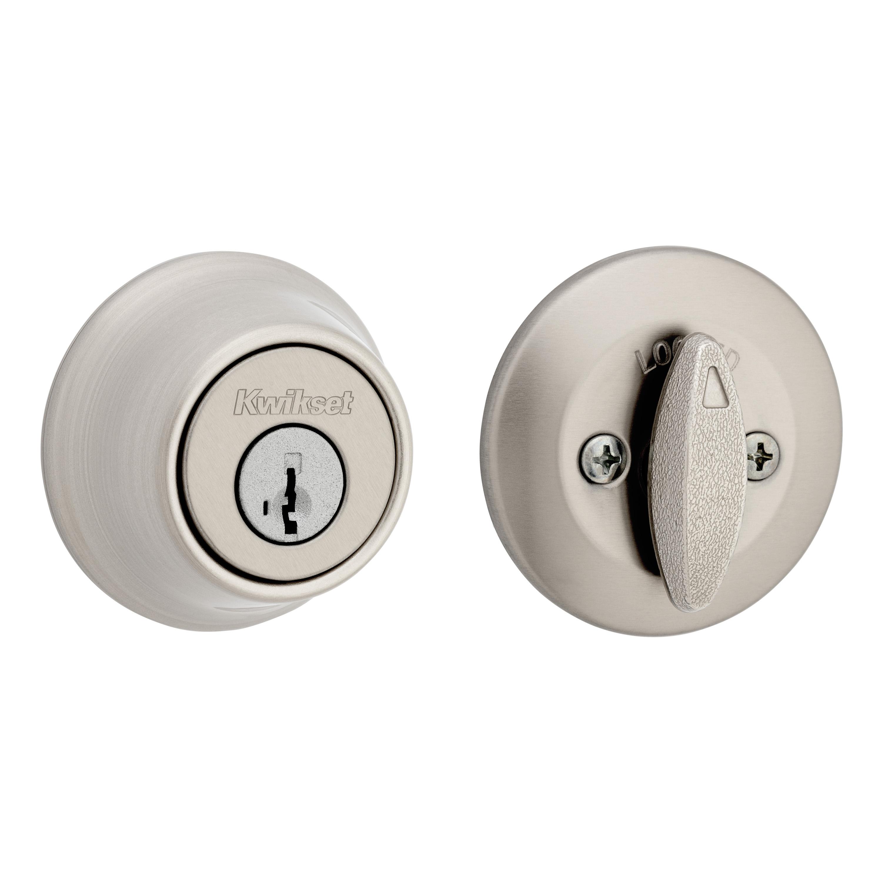 660 15 SMT RCALFD RCS/5303 K3 1-Cyl Deadbolt with Fire Door Latch - Satin Nickel