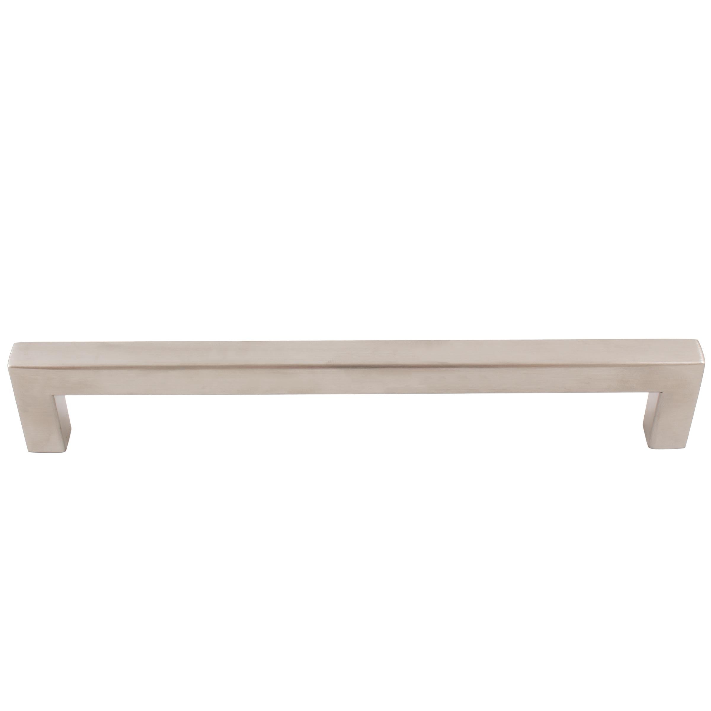 Stone Harbor Hardware Contemporary Square Cabinet Pull, 160 Millimeters, Stainless Steel Base Material, Satin Stainless Steel