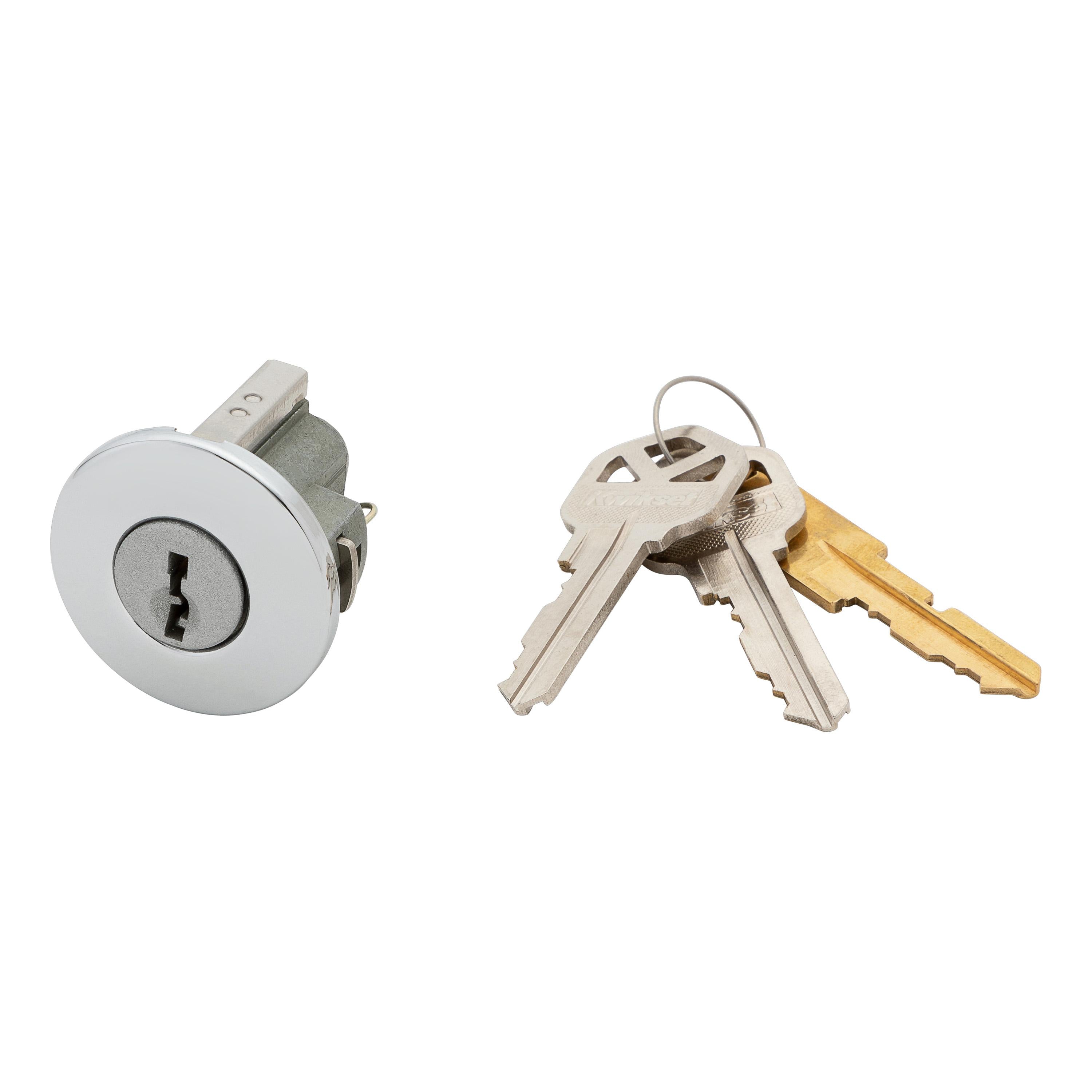 83733-003 Pin & Tumbler Cylinder and Cover for Hancock - Polished Chrome