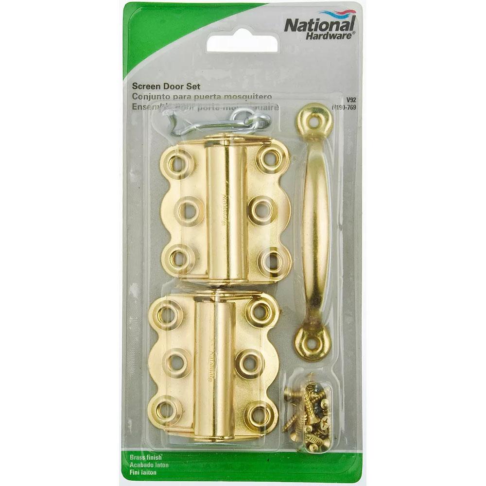 V92 Screen / Storm Door Set - Brass