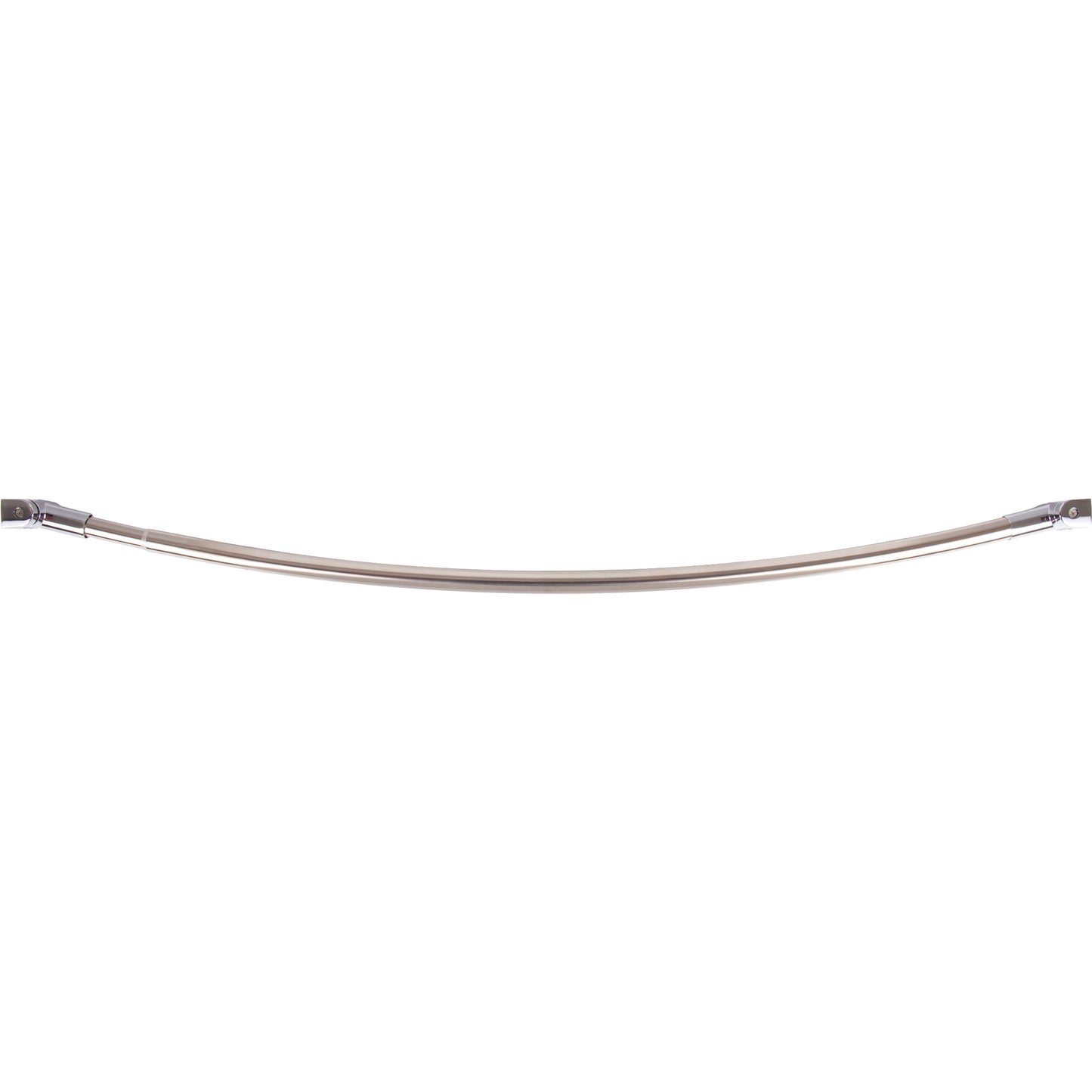 Stone Harbor Hardware Standard Adjustable Curved Shower Rod, 45" to 72", Polished Stainless Steel