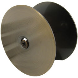 Stone Harbor Hardware Hole Filler Plate, 2-5/8" Diameter, 1-Inch and 2-Inch Connecting Screws, Antique Brass